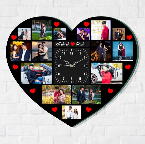 Heart Clock The Perfect Gift Free Shipping all over India